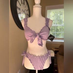 NWT Lavender Zaful two piece bathing suit